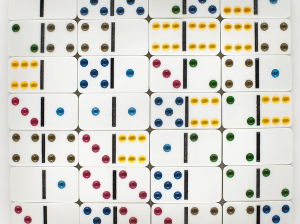 background image of dominoes from above - Photo, Image