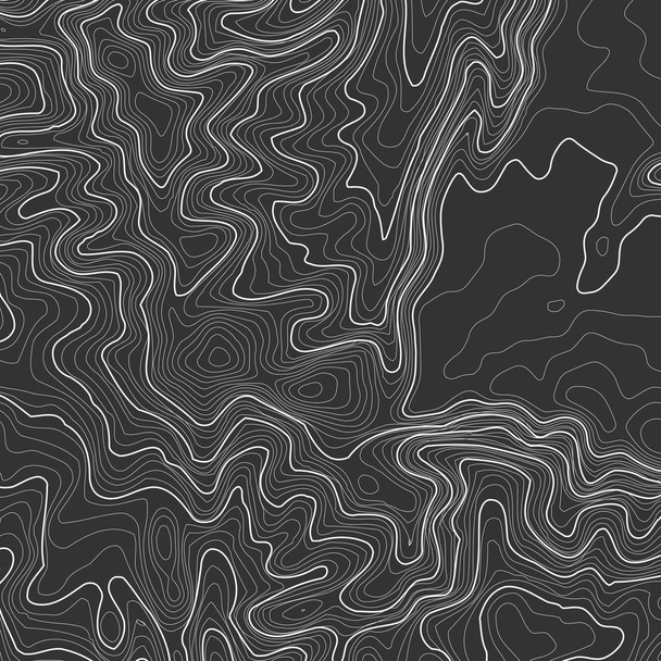 Topographic map background with space for copy . Line topography map contour background , geographic grid abstract vector illustration . Mountain hiking trail over terrain . - Vecteur, image