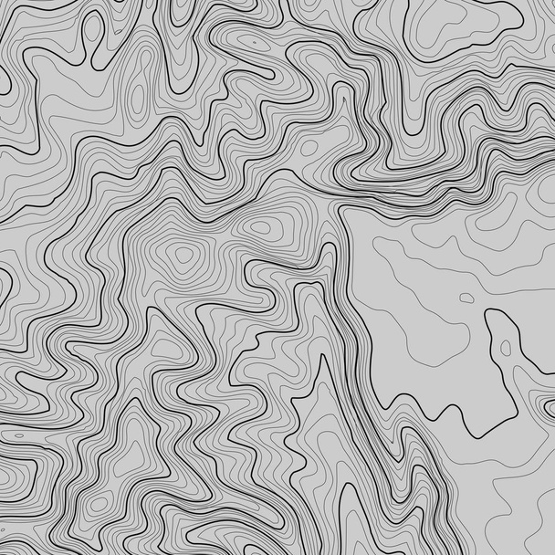 Topografinen kartta tausta tilaa kopioida. Line topografia kartta ääriviivat tausta, maantieteellinen ruudukko abstrakti vektori kuva. Maaston yli kulkeva maastovaellusreitti . - Vektori, kuva