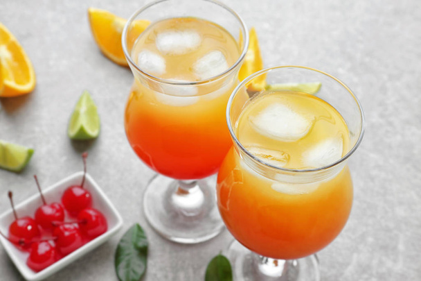 tequila sunrise cocktails  - Photo, Image