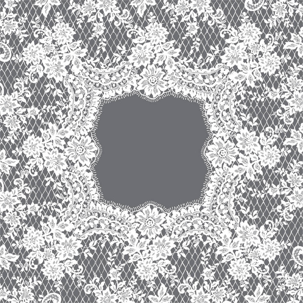 Векторна рамка білого мережива
 - Вектор, зображення
