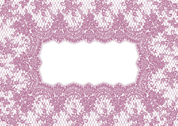Cadre vectoriel en dentelle rose
 - Vecteur, image
