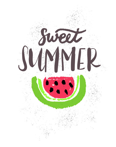 Summer lettering holiday. - Vector, Image