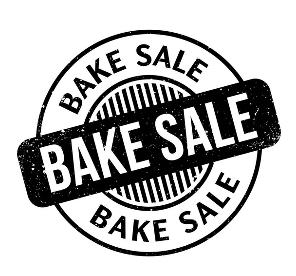 Bake Sale rubber stamp - Vettoriali, immagini