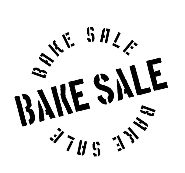 Bake Sale rubber stamp - ベクター画像