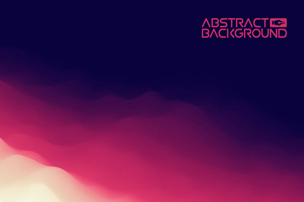 Sfondo paesaggio 3D. Illustrazione astratta del vettore del gradiente viola. Paesaggio con cime montuose - Vettoriali, immagini