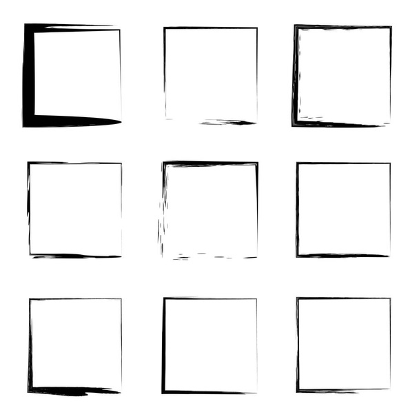 Gyűjtemény vagy meghatározott négyzet alakú keretek  - Fotó, kép
