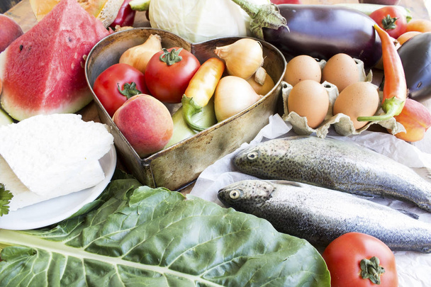 Разнообразие здоровой пищи
 - Фото, изображение