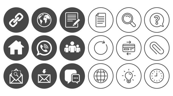 different communication icons - Vector, Image