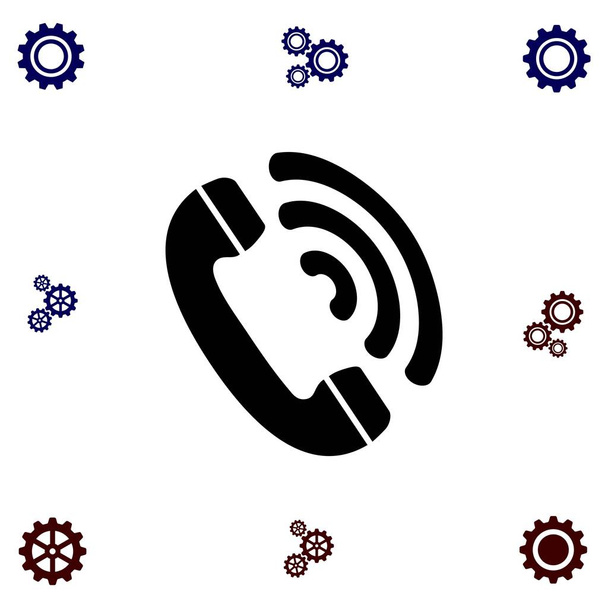 Vektor-Symbol für Telefonempfänger - Vektor, Bild