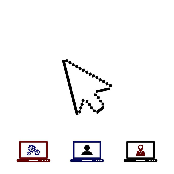 computer arrow icon - Vector, Image