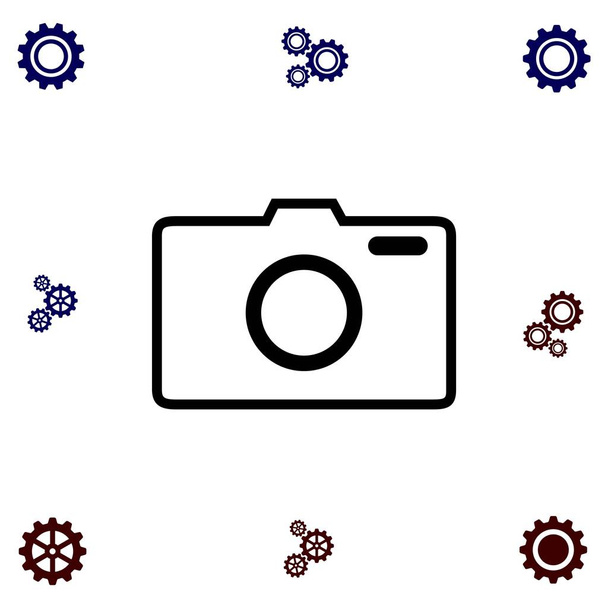 photo camera vector icon - Vector, Image