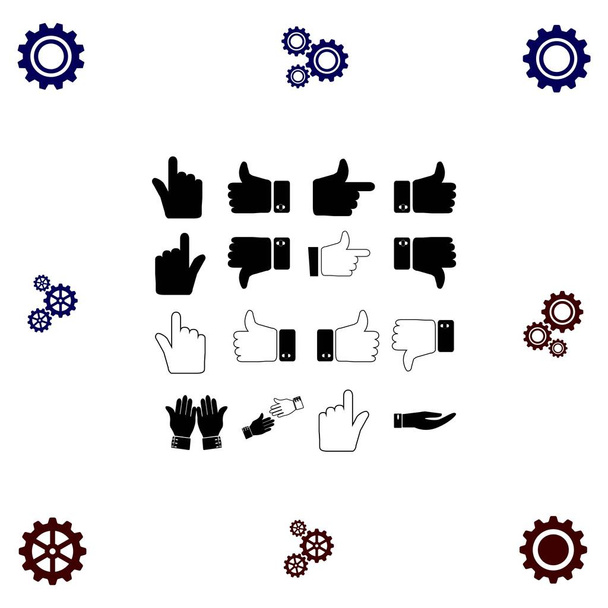Hand icon vector - Vector, Image