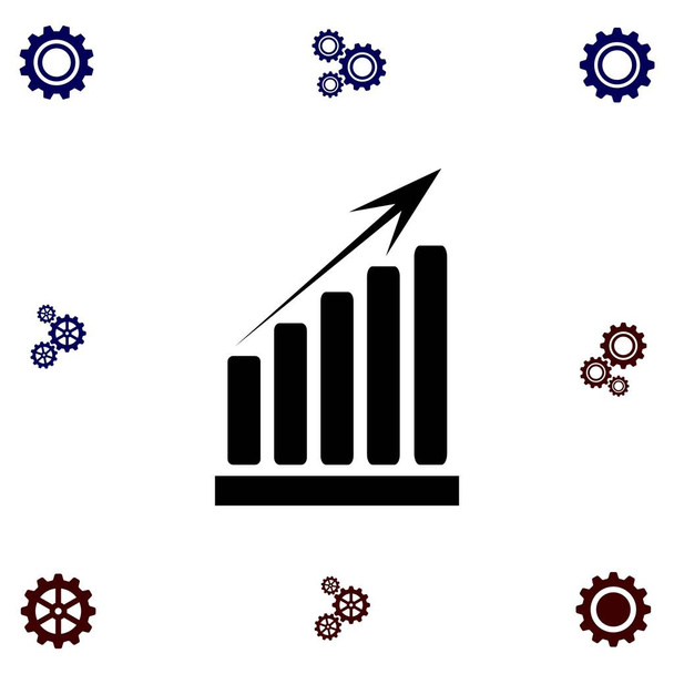  growth diagram icon - Vector, Image