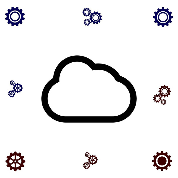 Nube vector icono
 - Vector, Imagen