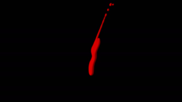 Dripping Blood Isolated Element - Footage, Video