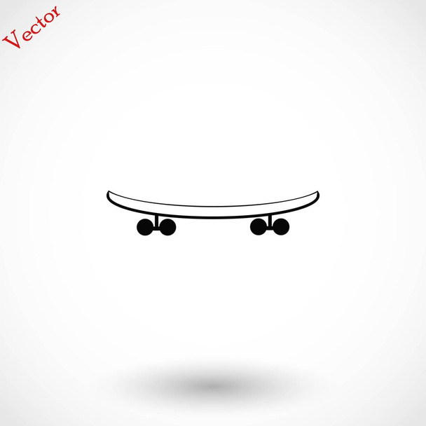 Skateboard-Vektor-Symbol - Vektor, Bild