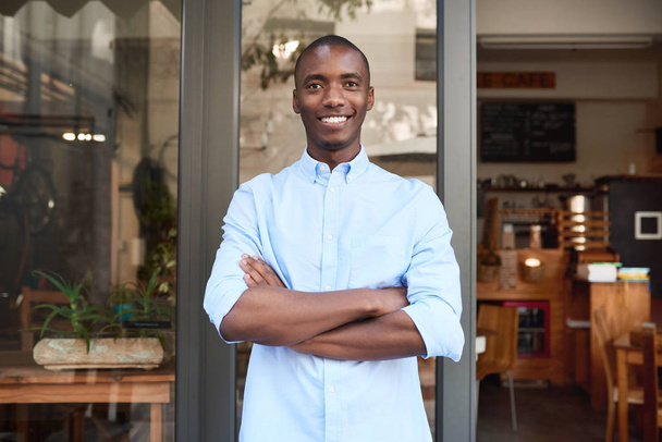 African entrepreneur smiling - Photo, Image
