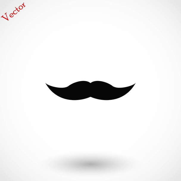 whiskers icon vector - Vector, Image