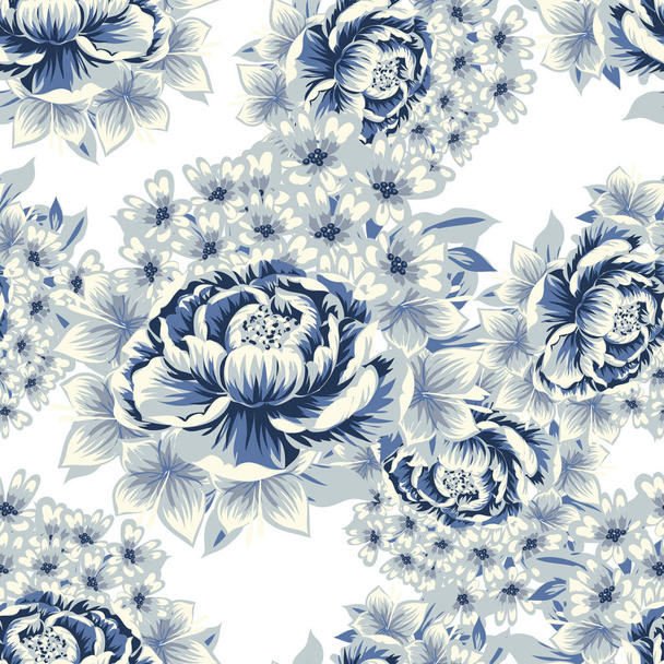 Seamless flower pattern - Vector, Imagen