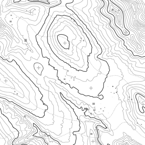 Varrat nélküli mintát. Domborzati térképekhez másol zökkenőmentes textúra hely háttér. Vonal topográfia megjelenítése kontúr háttér, földrajzi rács. Hegyi túraútvonalon keresztül terep . - Vektor, kép