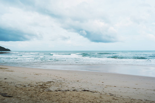 Cloudy with seascape and beach in tropical.Beach and sea  - Photo, Image