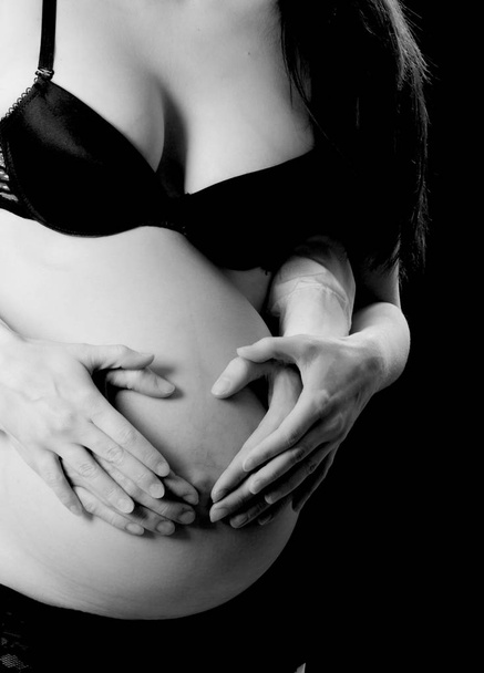 těhotná žena zavřít - Fotografie, Obrázek