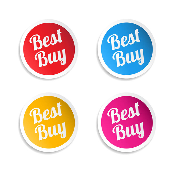 Best Buy Stickers - Вектор,изображение