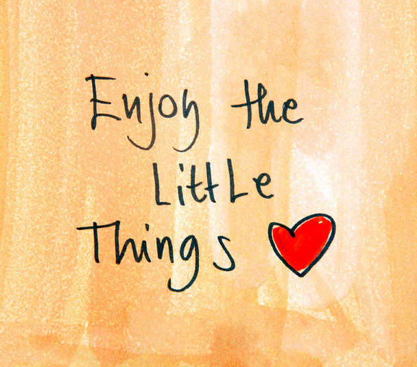 enjoy the little things - Foto, Bild