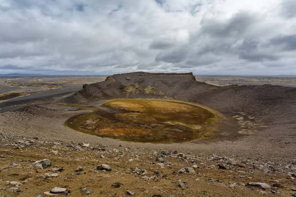 Hrossaborg crater in Iceland - Valokuva, kuva
