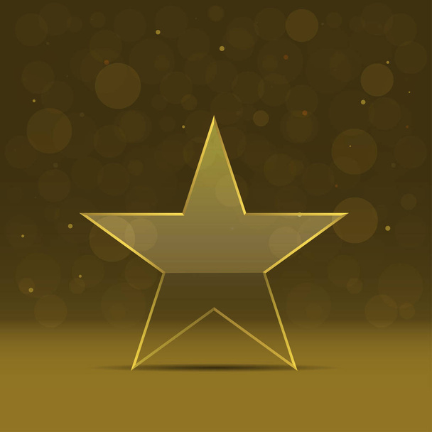 Gouden ' ster ' symbool - Vector, afbeelding