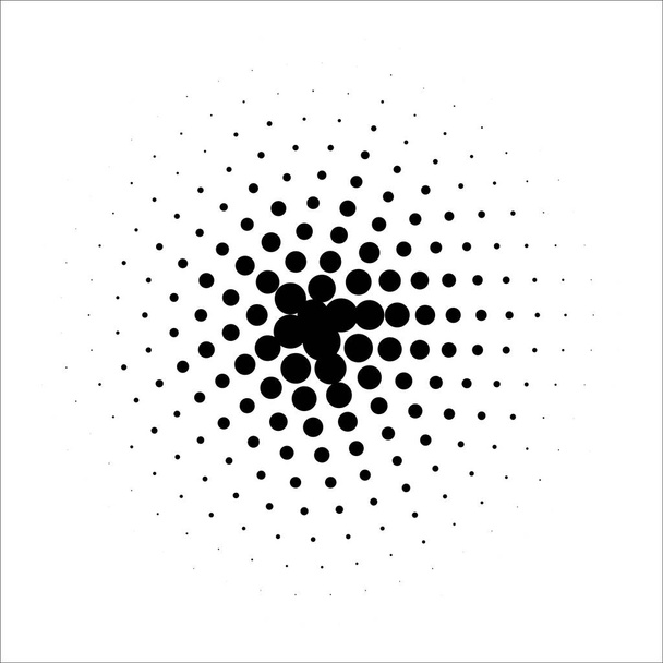 Fond vectoriel style rétro dotwork. Texture abstraite de gravure pointillée - Vecteur, image