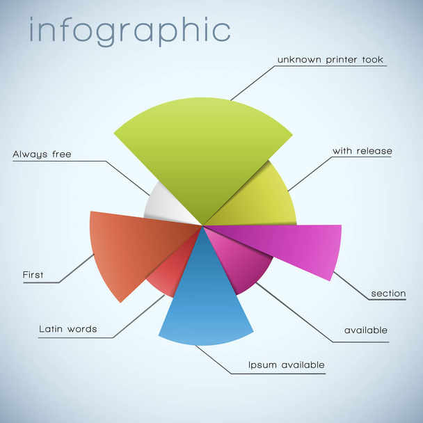 Business Diagram Infographic - Vektor, obrázek