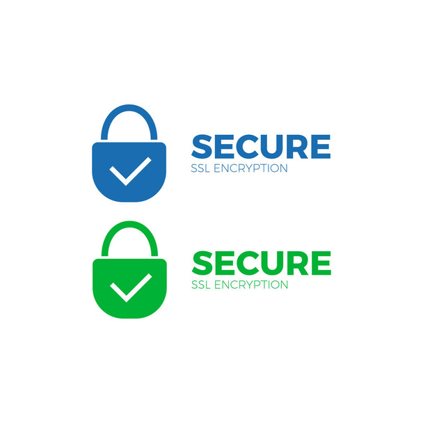 beveiligde betaling pictogram ssl encryptie transactie - Vector, afbeelding