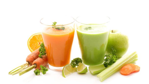 vegetable smoothies in glasses  - Photo, Image