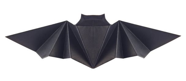Black bat of origami - Foto, afbeelding