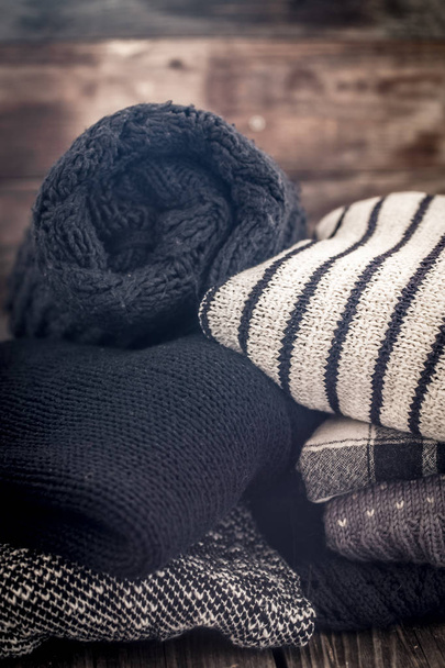 ζεστός cozy πουλόβερ - Φωτογραφία, εικόνα