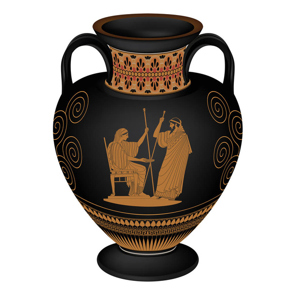 Vektor griechische Vase. - Vektor, Bild