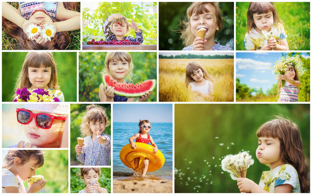 collage infantil fotos de verano
.  - Foto, Imagen
