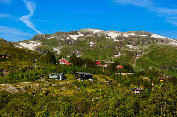 Village in Flam - Norway - Фото, зображення