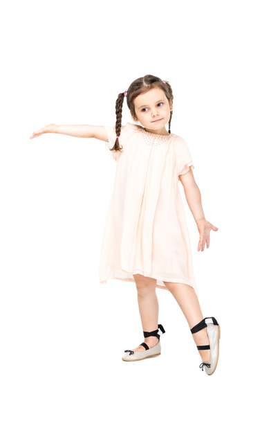 adorable girl in dress   - Valokuva, kuva