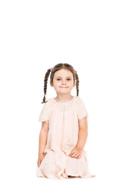 adorable girl in dress   - Fotó, kép