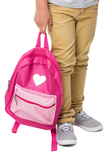 boy holding backpack - Foto, immagini