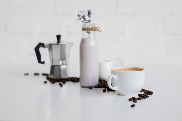 french press and coffee - Photo, Image