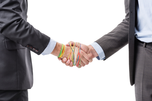 Empresarios dándose la mano - Foto, imagen