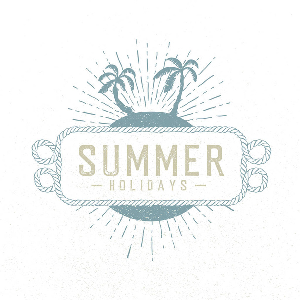 Summer holidays illustration.  - Vektör, Görsel