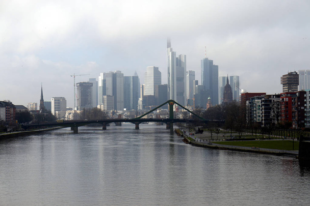 Skyline von Frankfurt am Main  - Foto, Bild