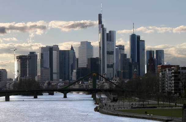 Panorama Frankfurtu nad Mohanem  - Fotografie, Obrázek