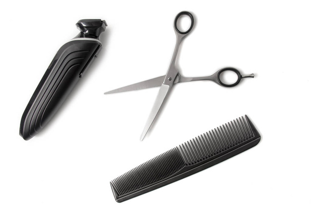 Haircut items placed diagonally - Photo, Image