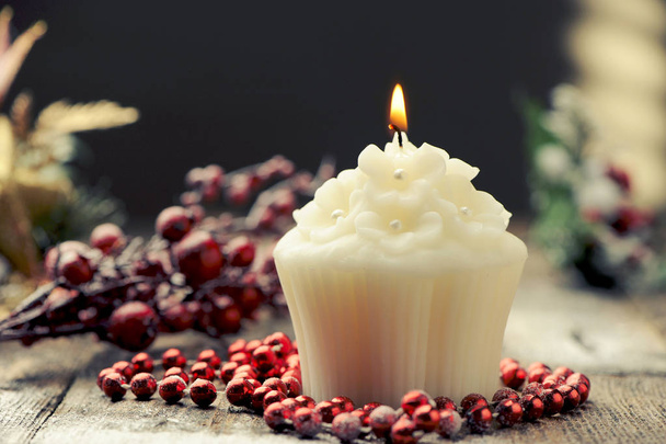 Різдвяні прикраси зі свічками
 - Фото, зображення